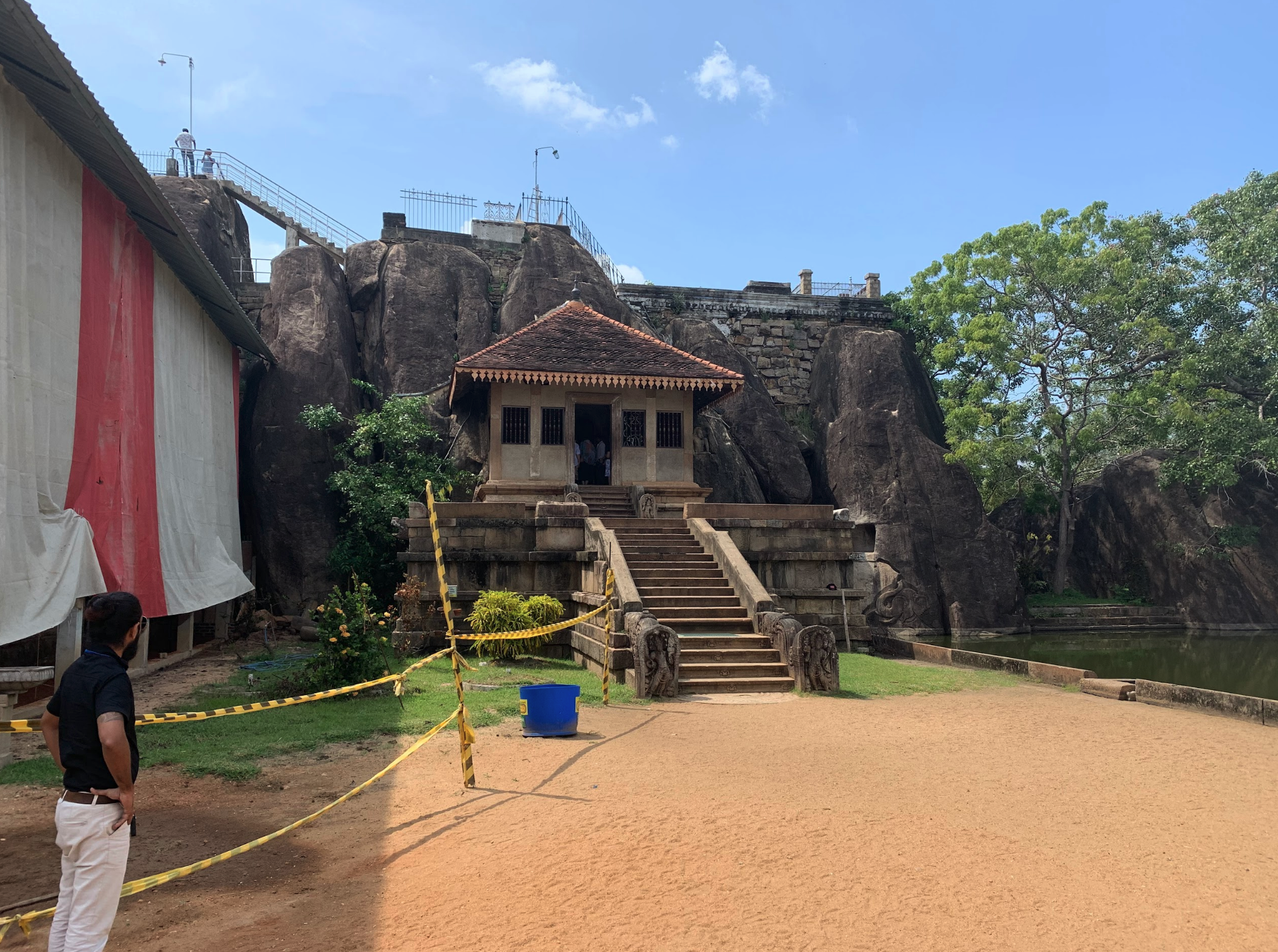 Ancient temple site in Anuradhapura Sri Lanka