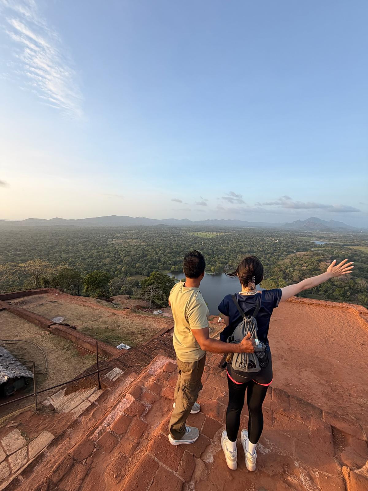 Sigiriya Rock viewpoint with a private driver during a Sri Lanka itinerary