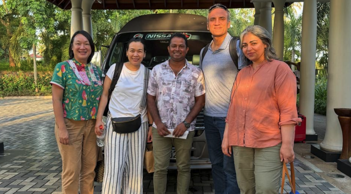 Private charter driver and guests with a van in Sri Lanka