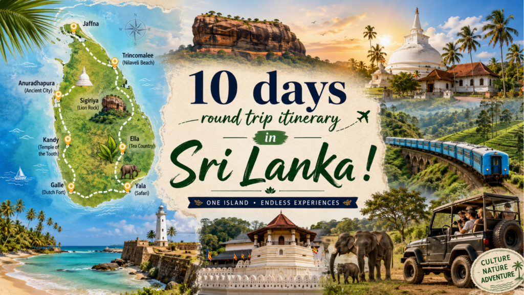 10 days round trip itinerary in Sri Lanka !