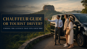 Sri Lanka chauffeur guide and tourist driver comparison for a private trip