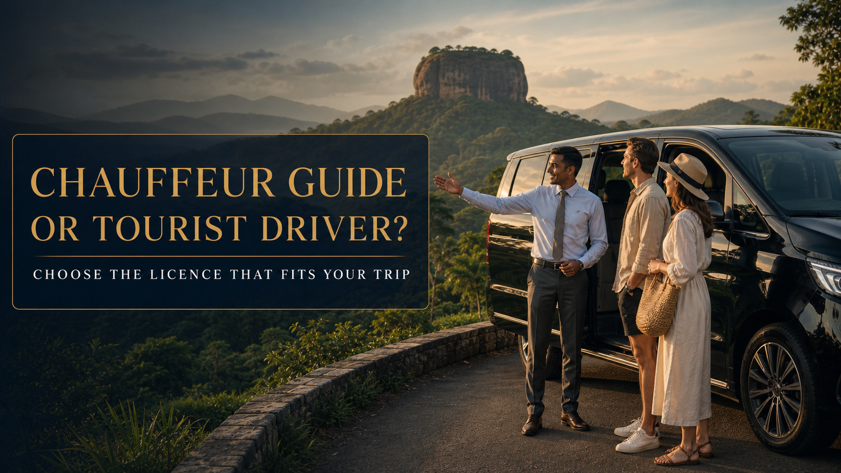 Sri Lanka chauffeur guide and tourist driver comparison for a private trip